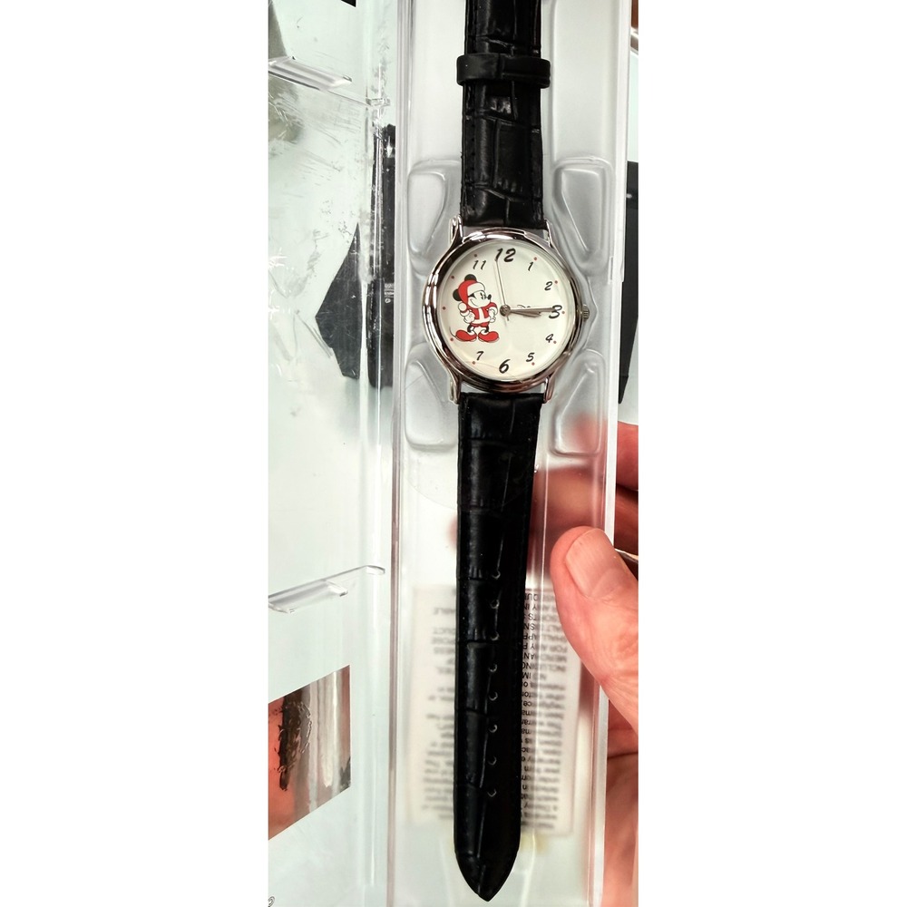 Disney Time Works Mickey Mouse Santa Watch NIB Special Edition Collectors Series